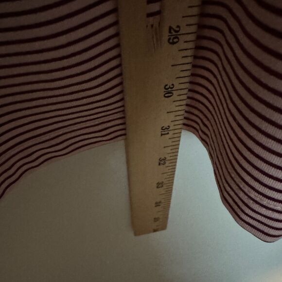 Greyson Polo Shirt Mens Medium Pink Striped Golf Performance Stretch Wolf - Picture 8 of 8